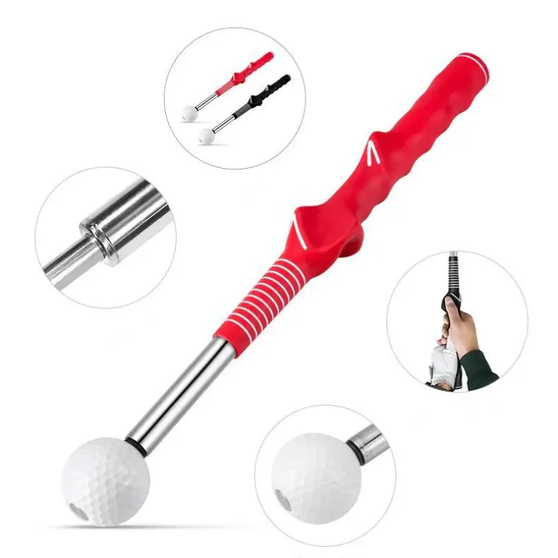 PGM Golf Retractable Swing Practice Stick Indoor Golf Sound Assistant Practitioner HGB022