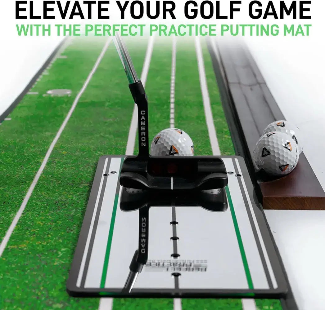 Putting Mat - Indoor Golf Putting Green with 1/2 Hole Training for Mini Games & Practicing at Home or in The Office - Gifts