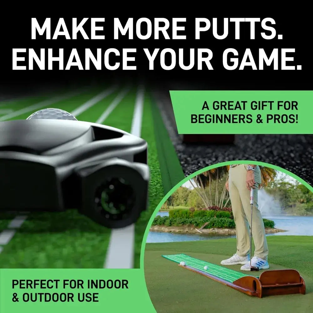 Putting Mat - Indoor Golf Putting Green with 1/2 Hole Training for Mini Games & Practicing at Home or in The Office - Gifts