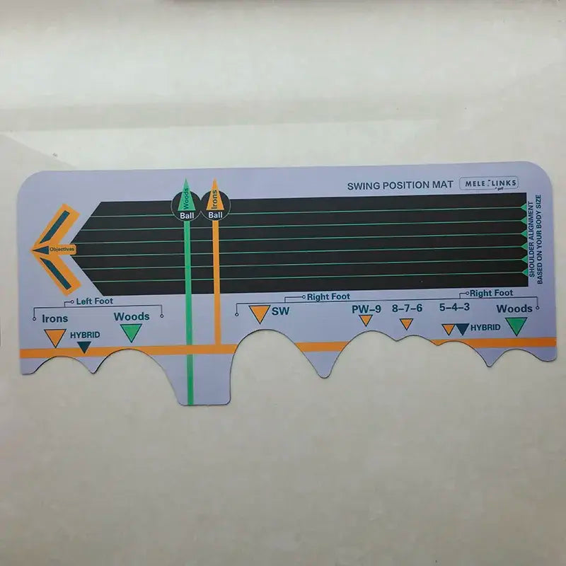 Golf Swing Position Pad Standing Mat Station Trainer Board Practice Corrective Posture Beginners Batting Calibration Training