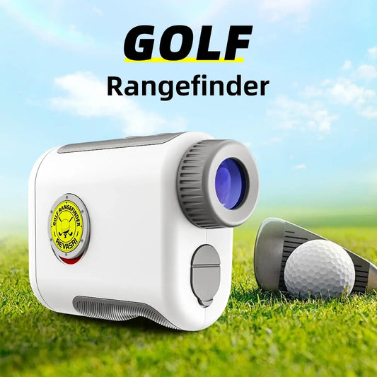 REVASRI Golf Rangefinder with Slope Switch 1000Y Golf Range Finders with Magnetic Strip Flag Lock Vibration for Tournament Legal