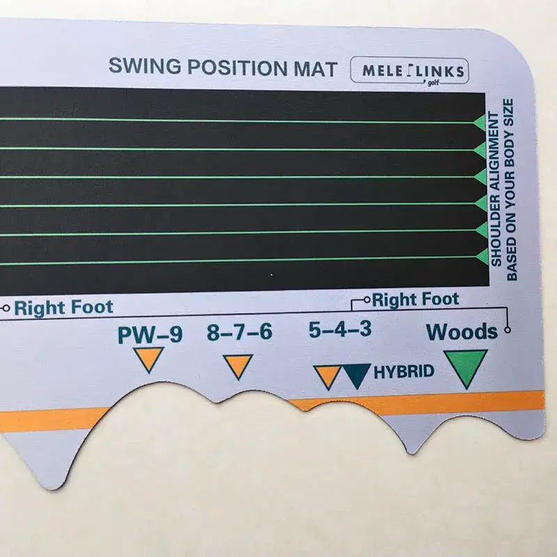 Golf Swing Position Pad Standing Mat Station Trainer Board Practice Corrective Posture Beginners Batting Calibration Training