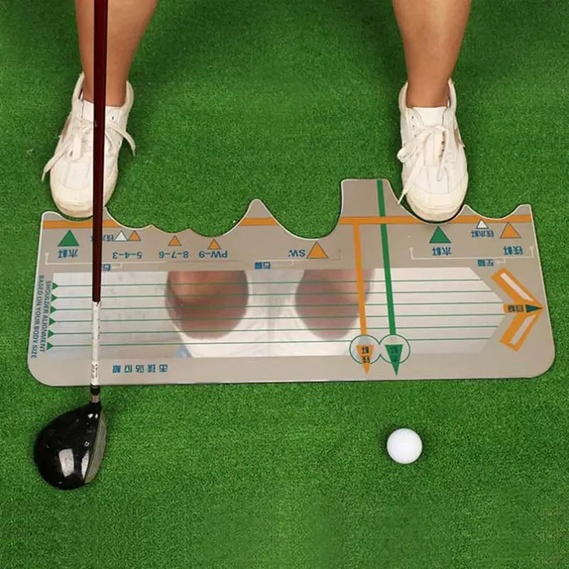 Golf Swing Position Pad Standing Mat Station Trainer Board Practice Corrective Posture Beginners Batting Calibration Training