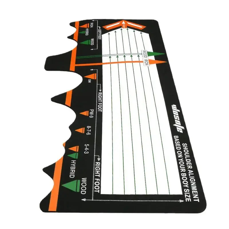 Golf Swing Standing Mat Portable Golf Practice Putting Trainer Mat Beginner Position Assist Pad Position Correction Trainer