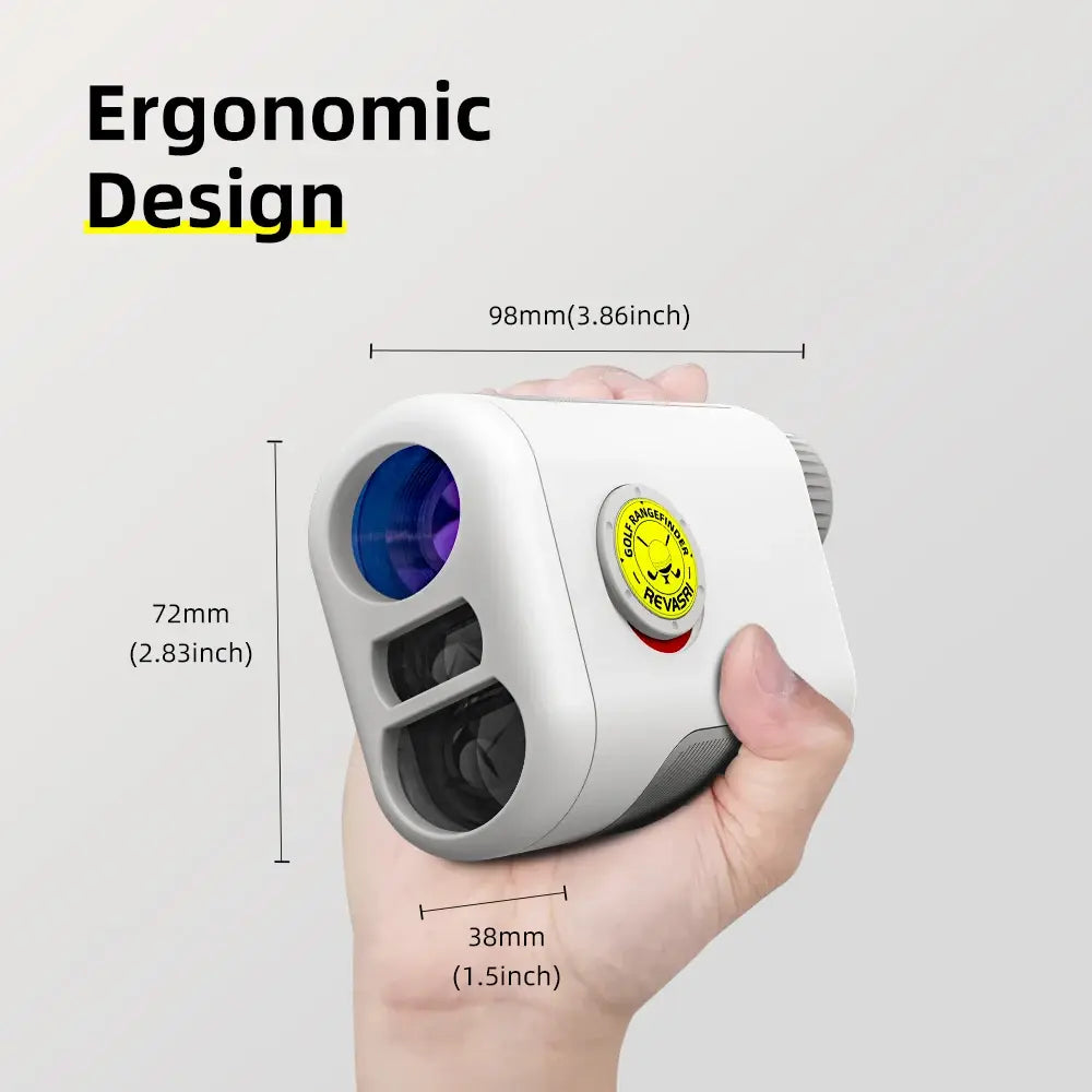 REVASRI Golf Rangefinder with Slope Switch 1000Y Golf Range Finders with Magnetic Strip Flag Lock Vibration for Tournament Legal