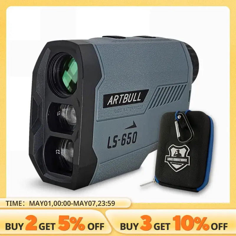 1000m Laser Rangefinder Hunting Outdoor 650m Golf Rangefinder Telescope with Flag-Lock Slope Adjusted Distance Meter