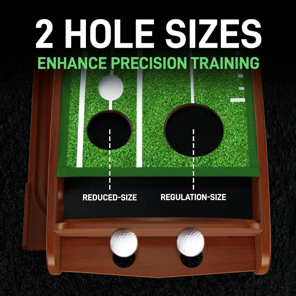 Putting Mat - Indoor Golf Putting Green with 1/2 Hole Training for Mini Games & Practicing at Home or in The Office - Gifts