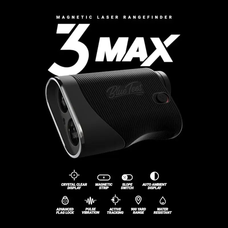 Blue Tees  - Player Pack - Series 3 Max Rangefinder,  Speaker, Divot Tool & Magnetic Hub - The Golf Bundle