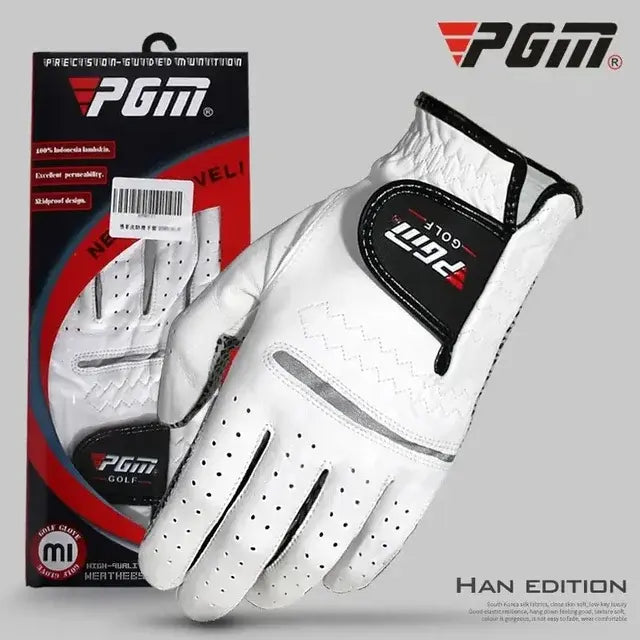 PGM Breathable Golf Gloves,Soft Slip-resistant Male Training Sport Gloves,Left Right Hand Sheepskin Golf Glove For Men