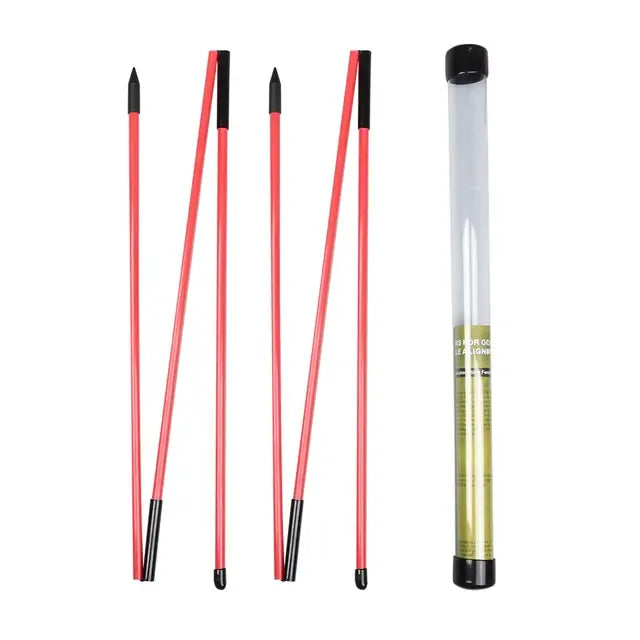 2 Pack Golf Alignment Stick  Golf Alignment Sticks Collapsible Golf Practice Rods Swing Trainer Tools Golf Swing Training Tool