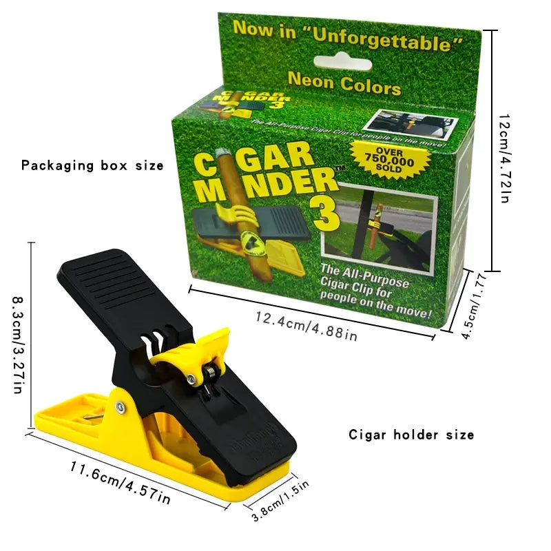 1PC Golf Cigar Holder Accessories Golf Portable Plastic Cigar Holder Multifunctional Double Cigar Holder Golf Supplies