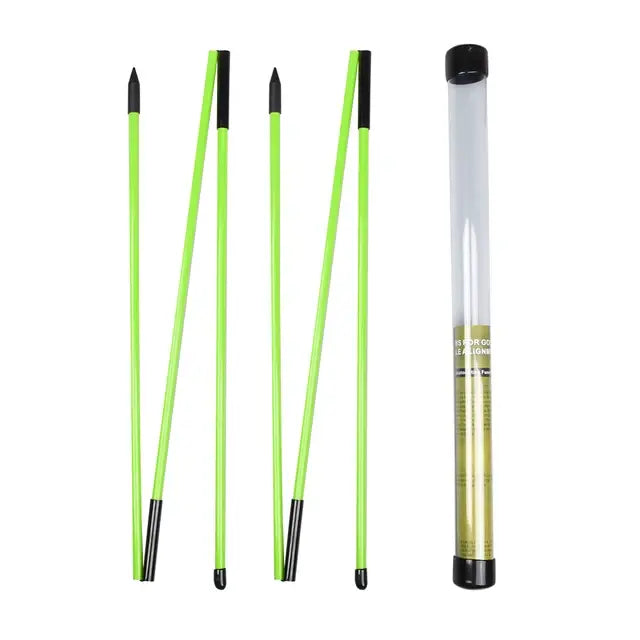 2 Pack Golf Alignment Stick  Golf Alignment Sticks Collapsible Golf Practice Rods Swing Trainer Tools Golf Swing Training Tool